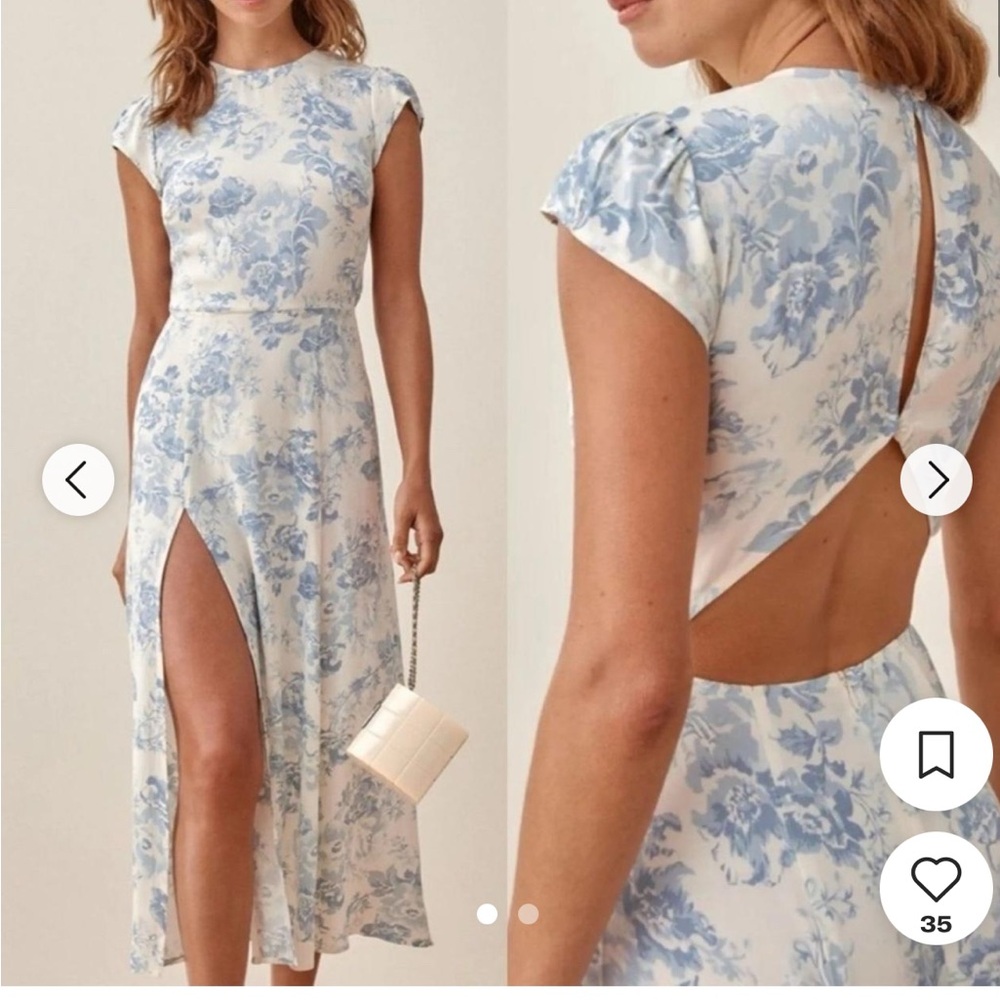 Reformation short sleeve midi
